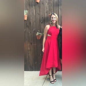 Crepe Hi-low Gown - Aidan Mattox